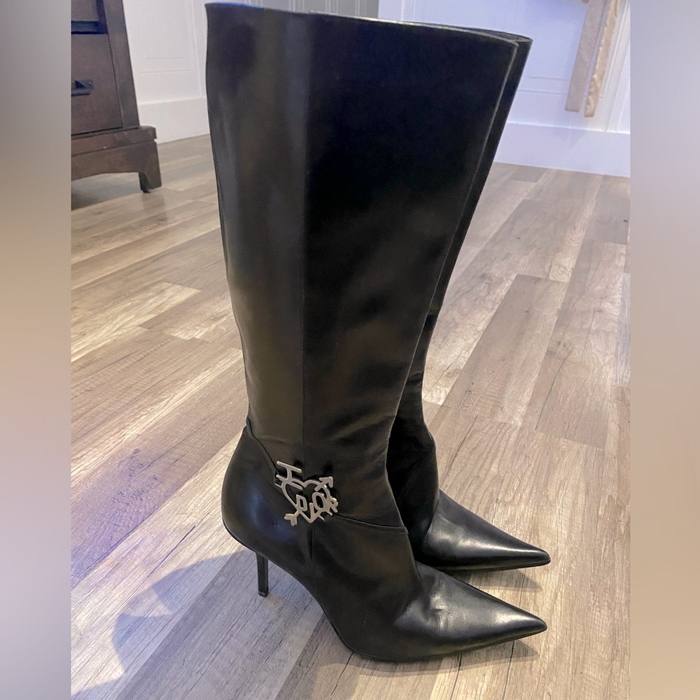 Dior Knee High Stiletto Boots